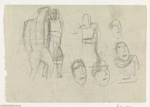 Heads and figures