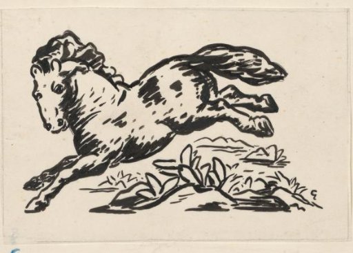 Leaping horse