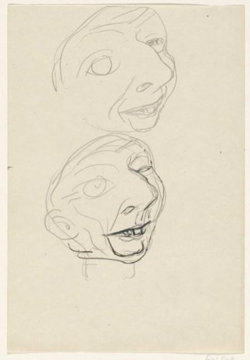 Caricature of Leo Gestel on his deathbed