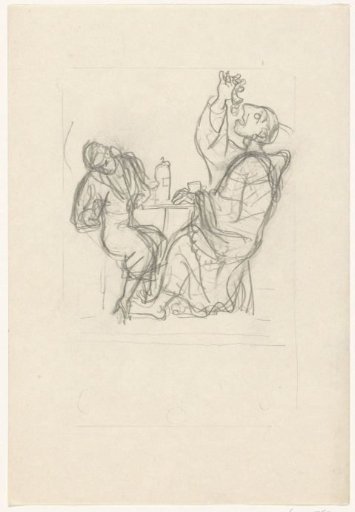Leo Gestel eating at a table with a woman