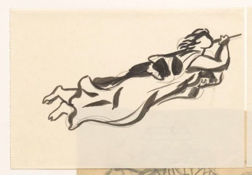 Floating Woman with a Trumpet