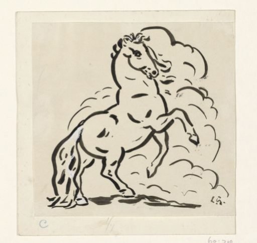 Rearing horse
