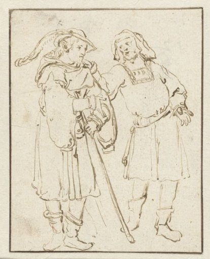 Two men in 16th-century dress