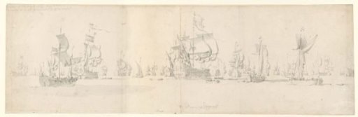 The Dutch fleet before departure to Bergen, Norway