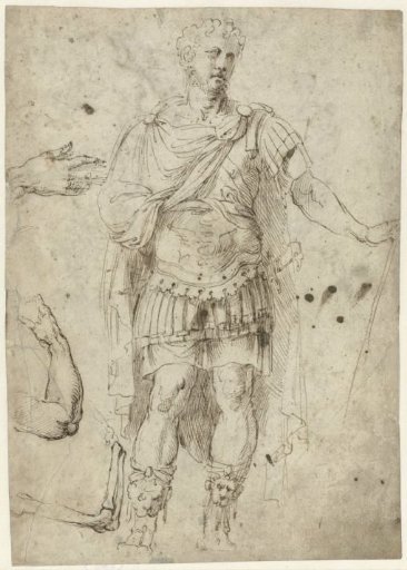 Sketch of Emperor Trajan