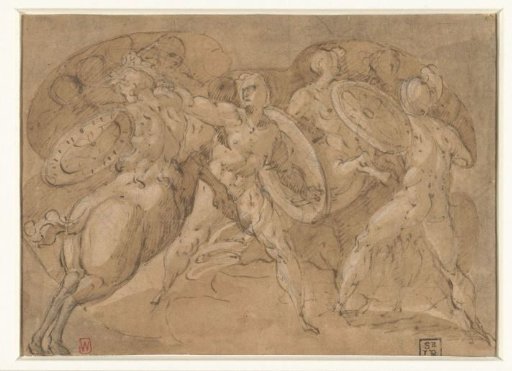 Fight between Lapiths and Centaurs