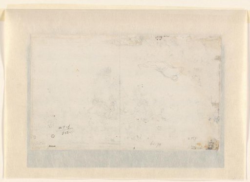 Two studies of a reclining man