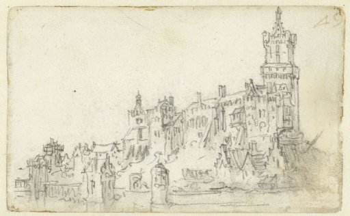 View of the Zwanenburg at Kleve