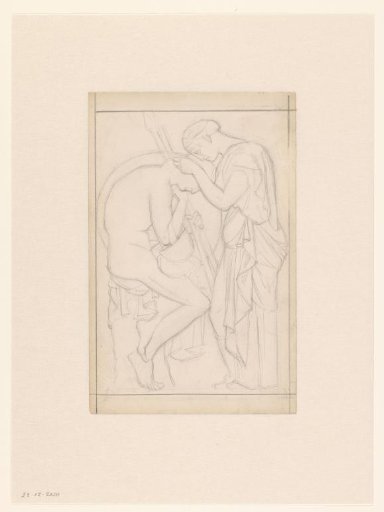 Greek warrior with his wife