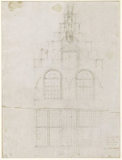Facade of the bakery in the Voorstraat, Dordrecht