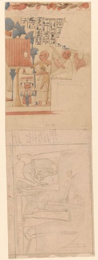 Two studies of Egyptian wall paintings