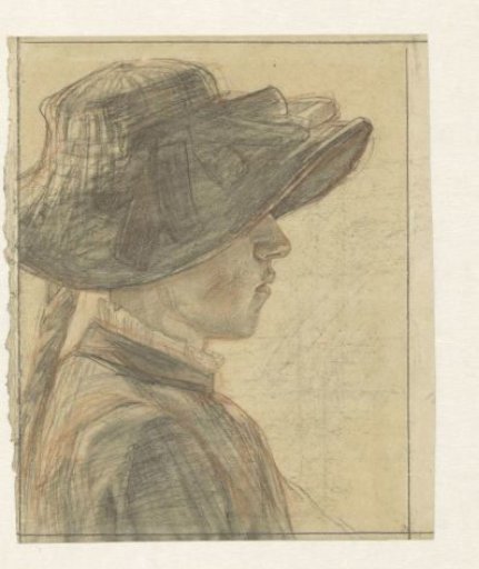 Portrait of Miss A.C.E. Veth, sister of the draughtsman