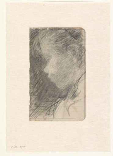 Head of a Child, facing left