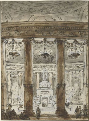 Interior of a mausoleum