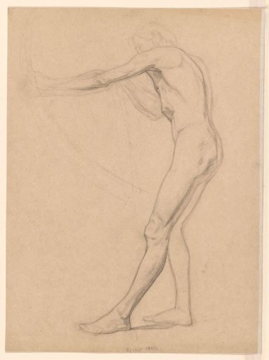 Standing male nude, with arrow and bow