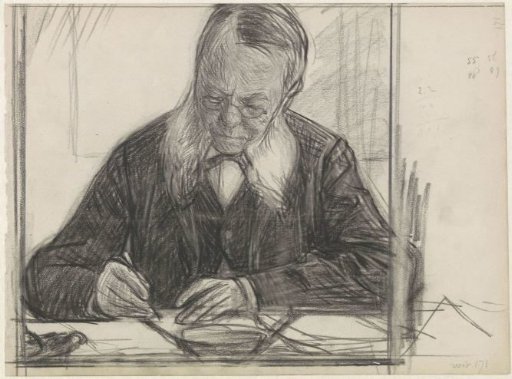 Portrait of J.C. van Deventer, writing