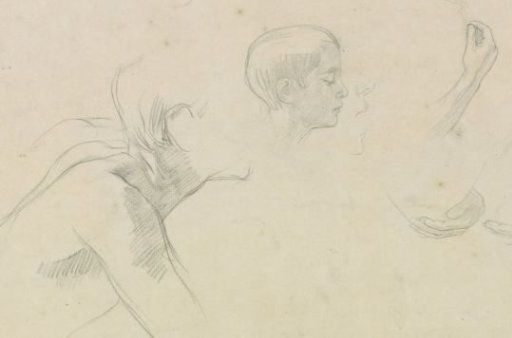 Studies of a reclining boy
