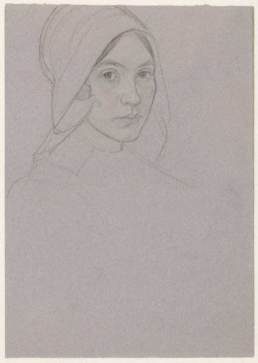 Portrait of a girl with a cap (Karen?)