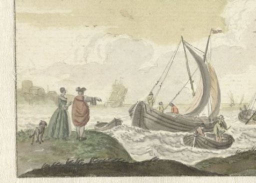 Ships on a windy river
