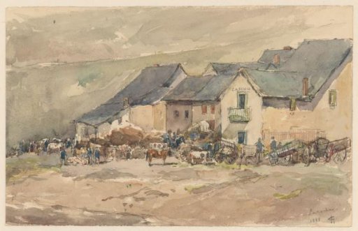 Village scene in Laroche