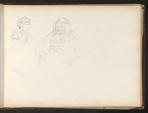 Man and woman in historical costume with head ornament