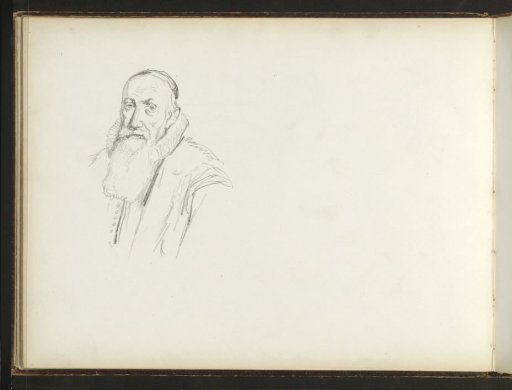 Portrait of a man with a beard and pleated collar