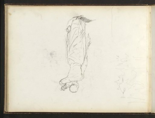 Woman in a long dress, seen from behind