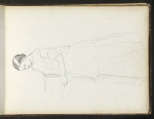 Standing woman with a letter