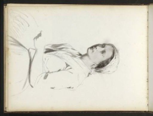 Woman with a headscarf