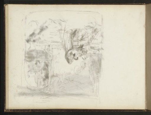 Interior with a couple examining a sheet of paper