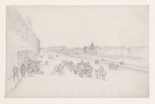 View of the Quays towards the Pont des Arts and the Institut de France