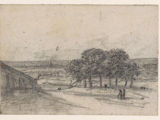 View of the Butte; Trees to the Right