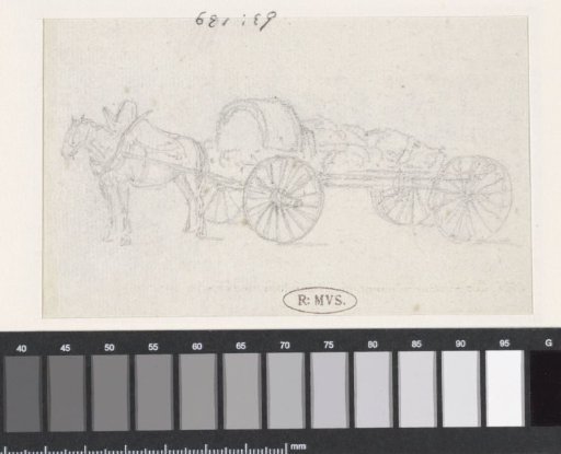 Wagon with horse