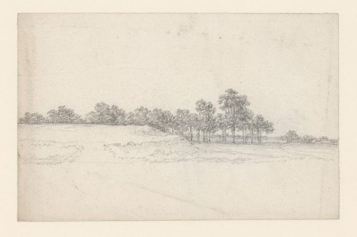 Undulating ground with trees