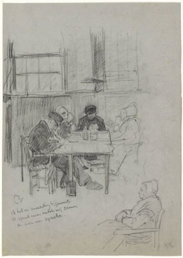 Peasant family at table
