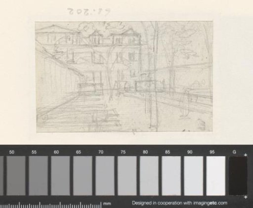 Rear of a house with a garden