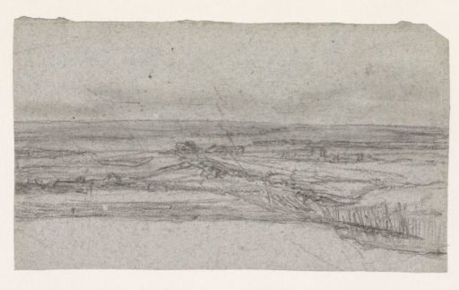 Dark flat landscape