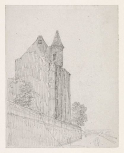 Remains of a medieval building on the Seine quay