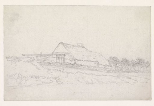 Farmhouse with a well