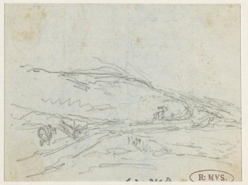 Sketch of a hilly landscape