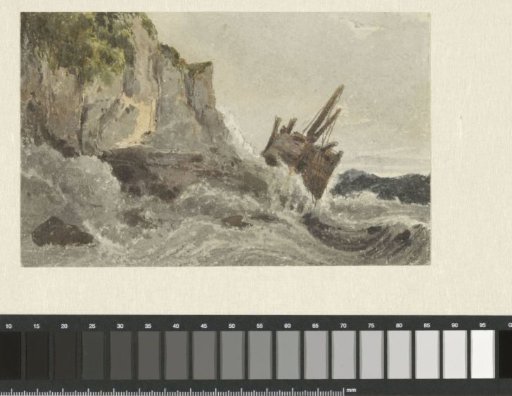 Wreck on high waves