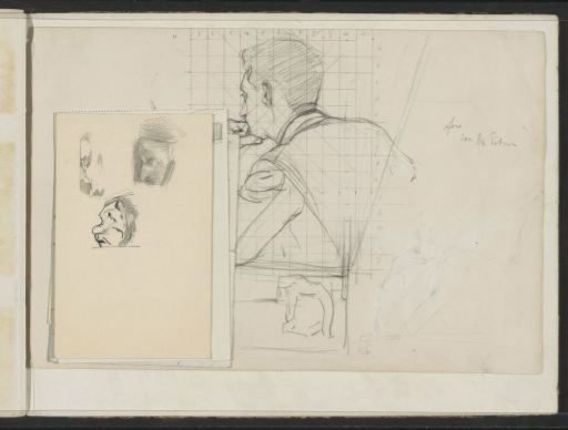 Three caricatured heads
