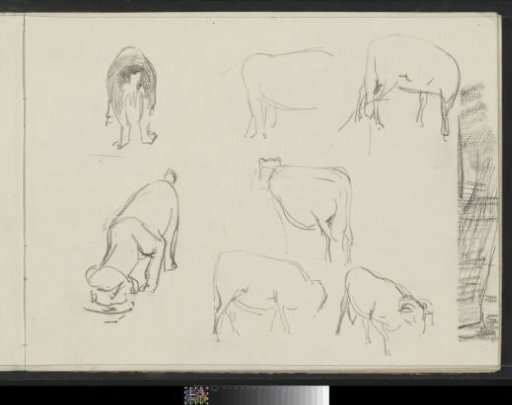 Study Sheet with Sheep and a Dog