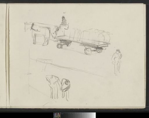 Transport cart with a horse