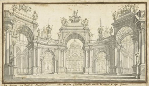 Design for the decoration of the Forum Romanum
