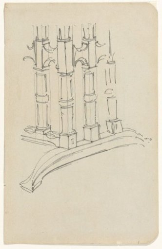 Sketch of the stand of a small table