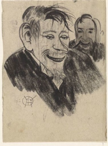 Caricatures of two Amsterdam types