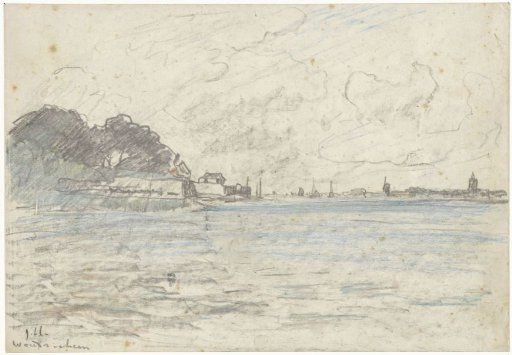 View across the water of Woudrichem