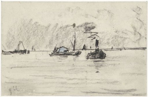 Tugboat on a river