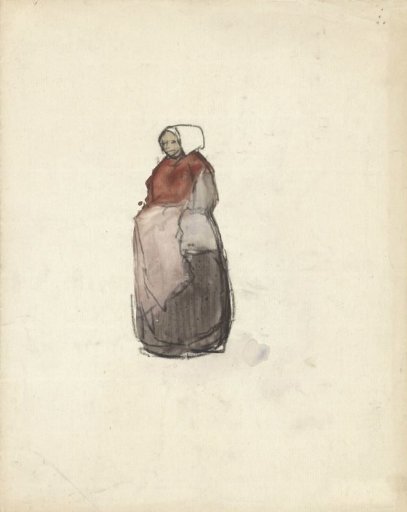 Standing peasant woman